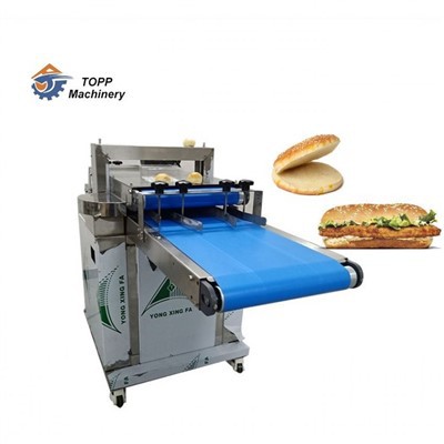 Peiriant sleisio baguette hamburger